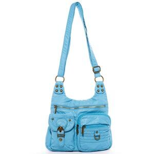 The Aria Crossbody  - Serenity Blue